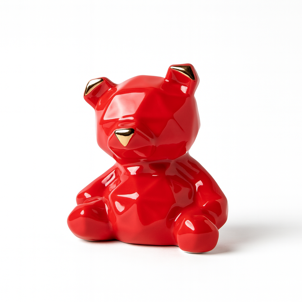 Geometric Gloss Bear Piggy Bank – Scarlet Luxe