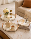 The Curated Host: Minimalist & Imperial Nesting Serving Tray Collections - Set of 3