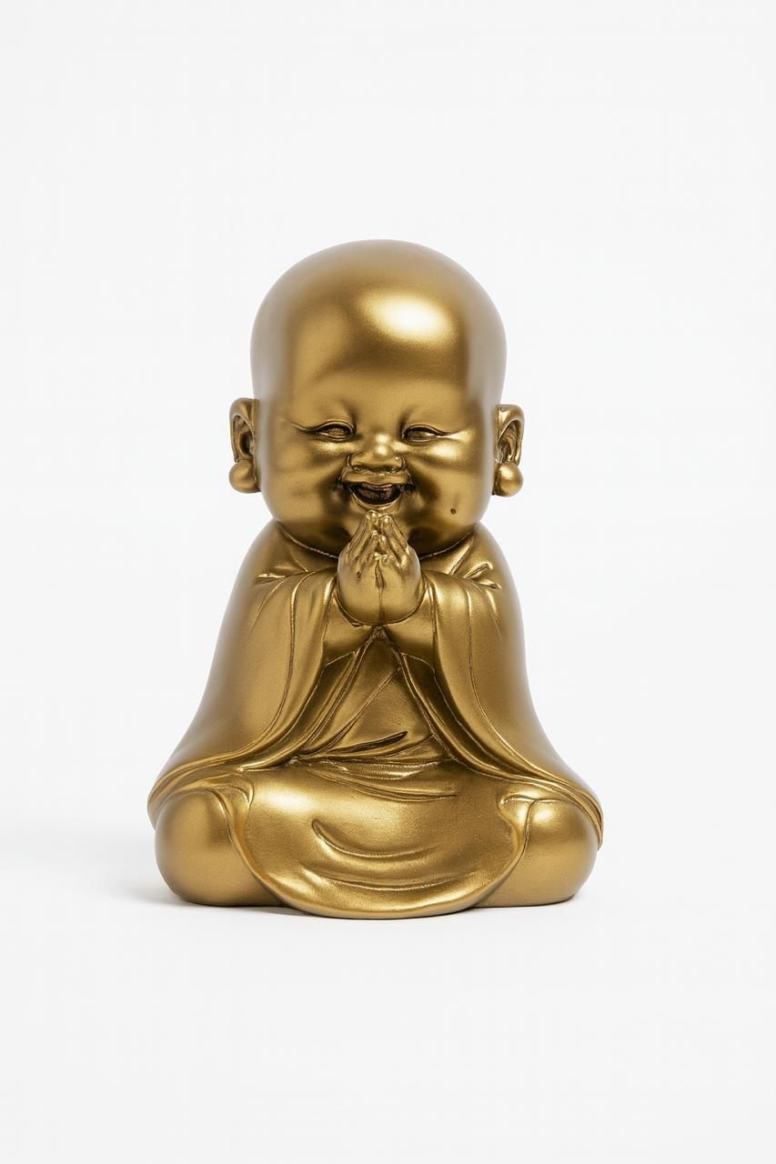 Serene Monk Figurine – Majestic Gold Aura