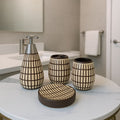 Monogrid Wooden Bathroom Set – 4 Piece