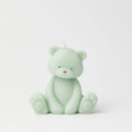 Mint Bliss Bear Scented Candle – Pastel Green Wax Sculpture