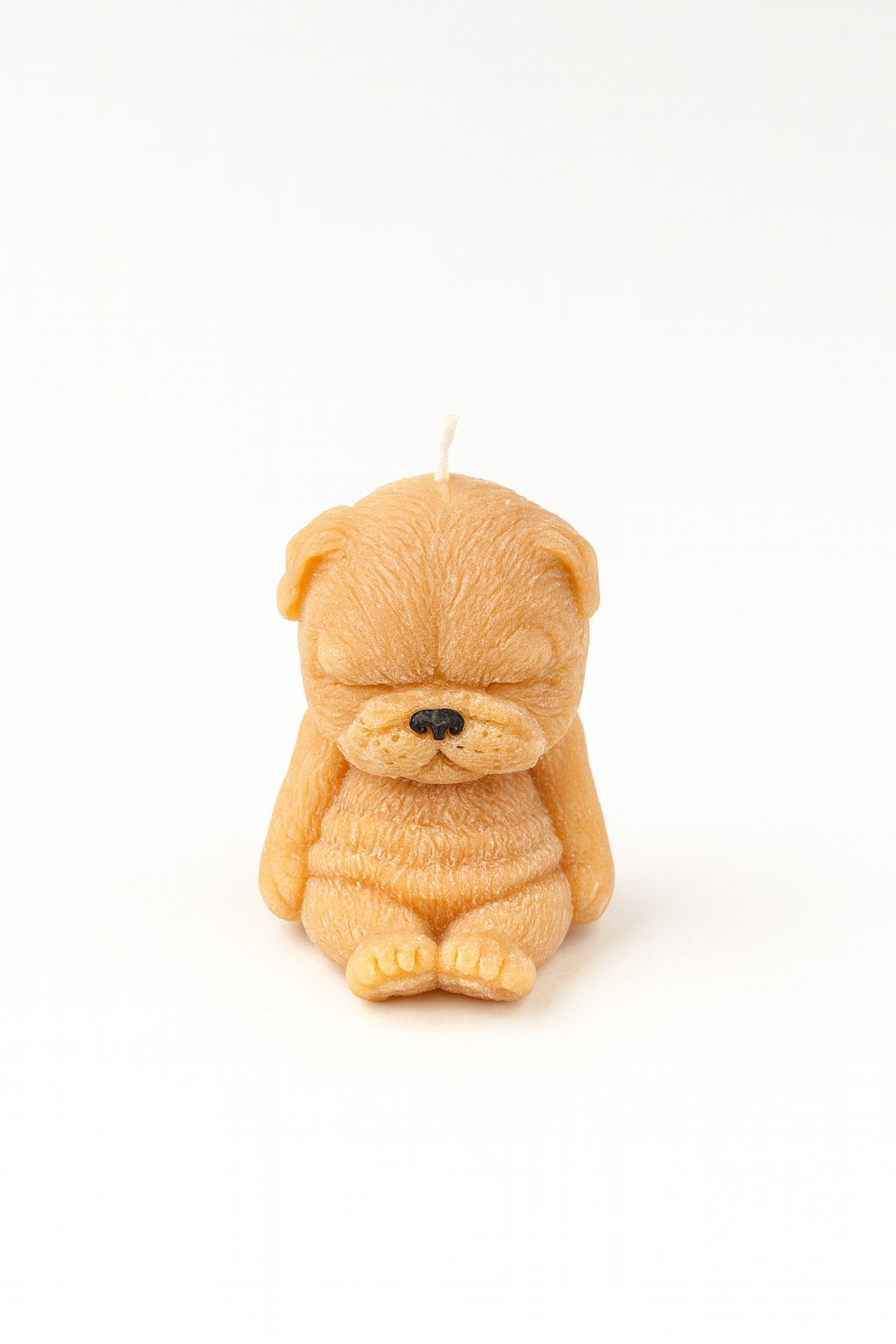 Puppy Glow Sculpted Candle – Honey Beige