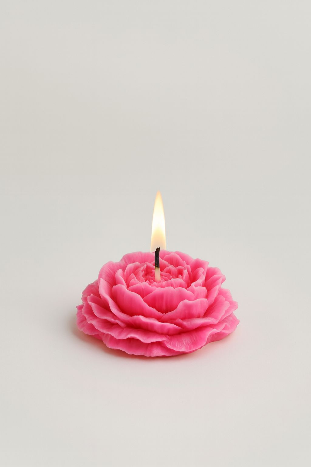 Blooming Rosette Candle – Pink