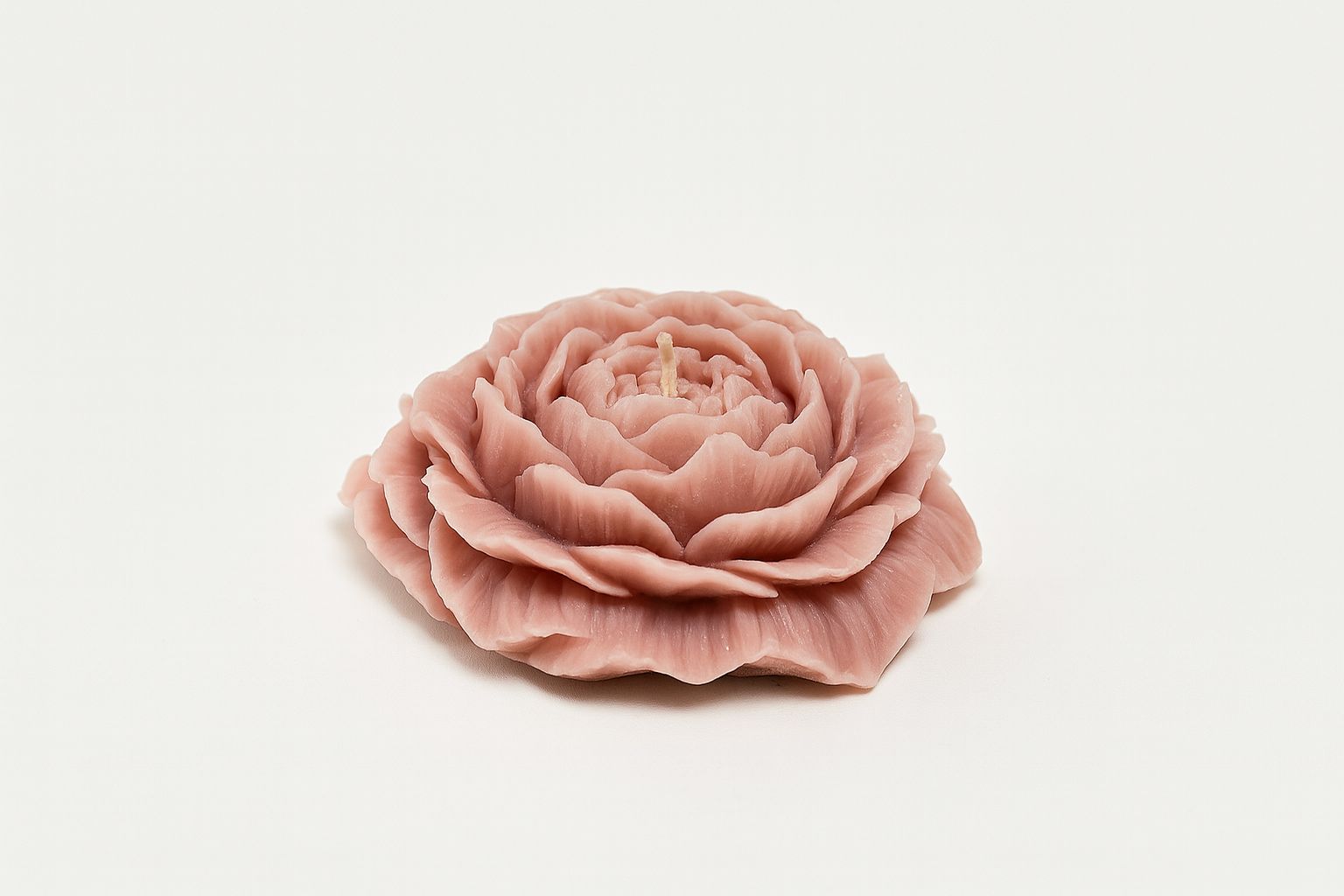 Blooming Rosette Candle – Blush Pink