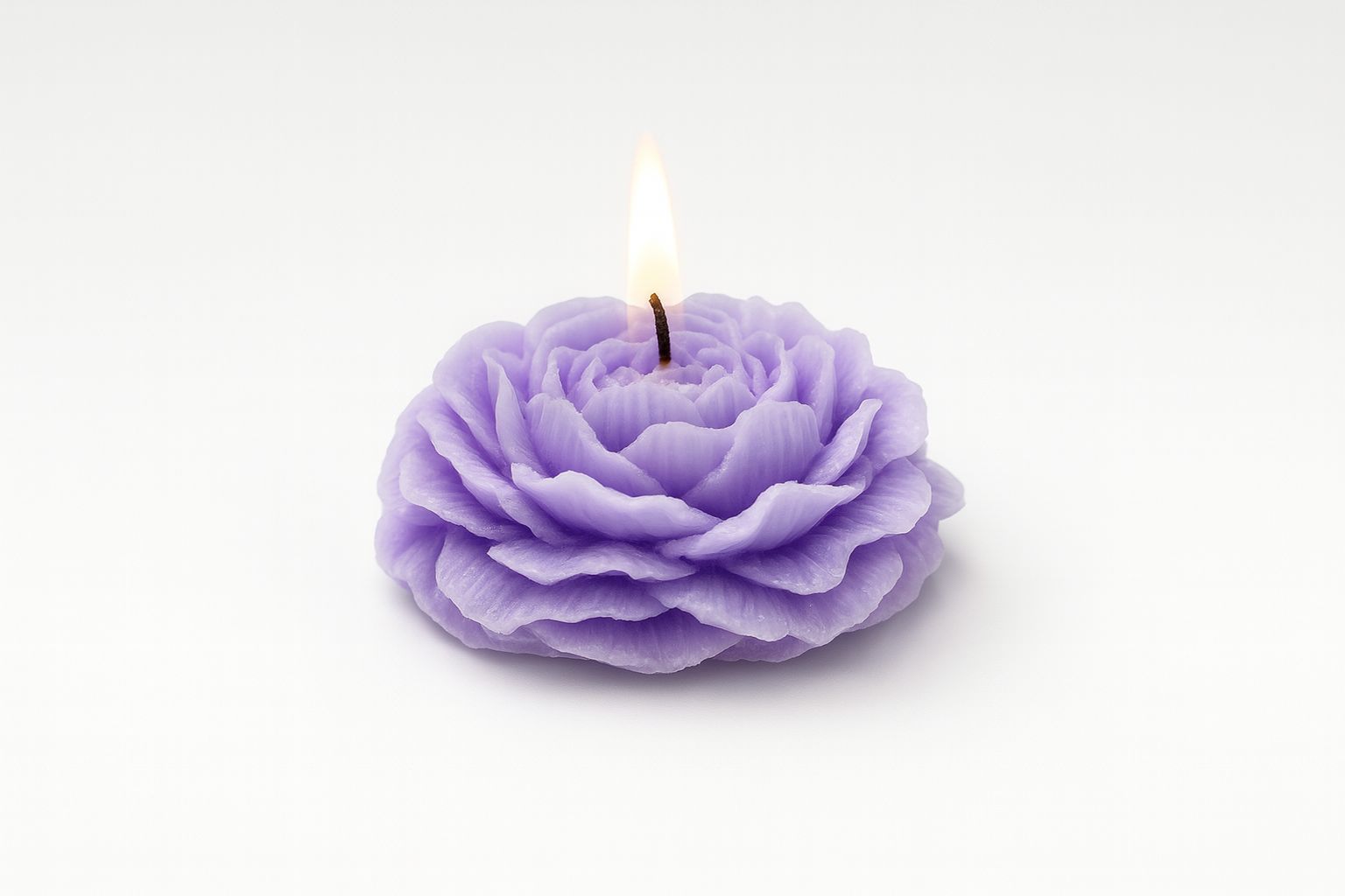 Blooming Rosette Candle – Lavender Mist