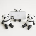 Set of Three Cute Panda Phone Holder Figurines