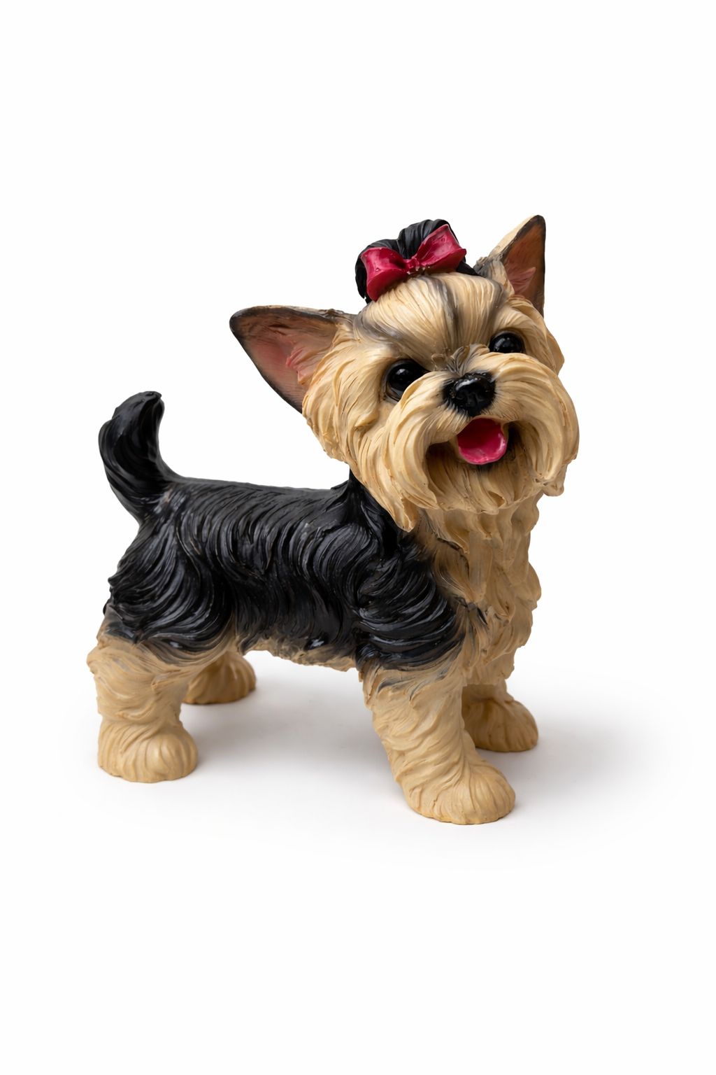 Playful Yorkie Puppy Decorative Figurine