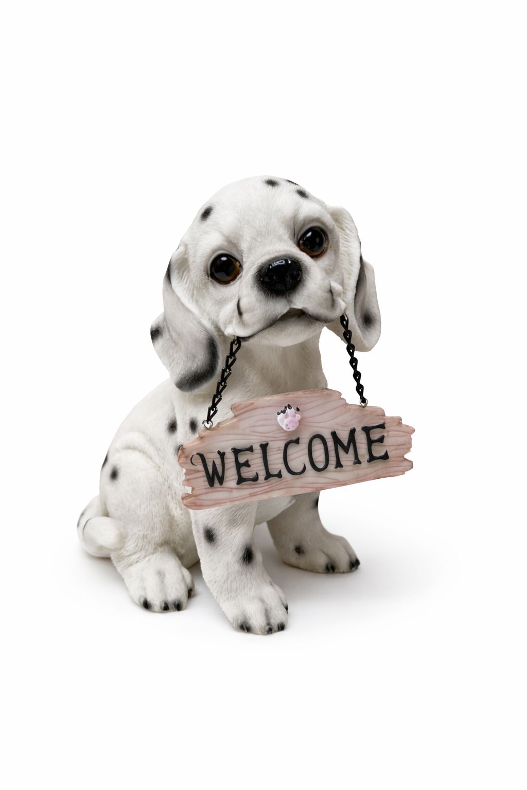 "Welcome Home" Dalmatian Puppy Decorative Figurine