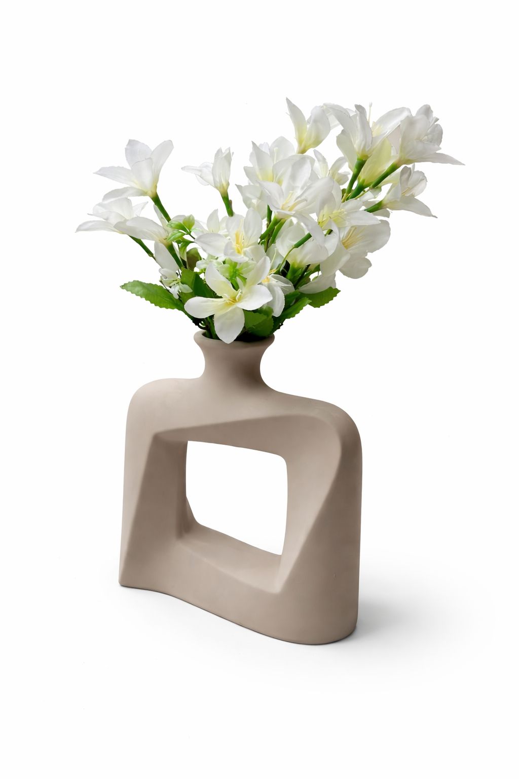 Abstract "Geometric Frame" Minimalist Sculptural Vase