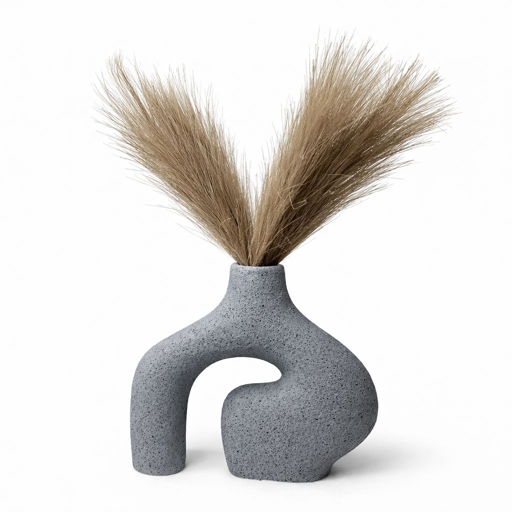 Modern "Stone Arch" Textured Sculptural Vase